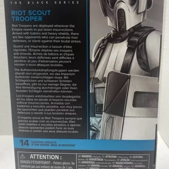 Star Wars Black Series Riot Scout Trooper Figure Gaming Greats Jedi Survivor - Picture 5 of 8